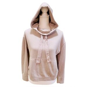 Philosophy Lear Taupe Boxy Long Sleeve Hoodie XS X-Small NWT NEW!